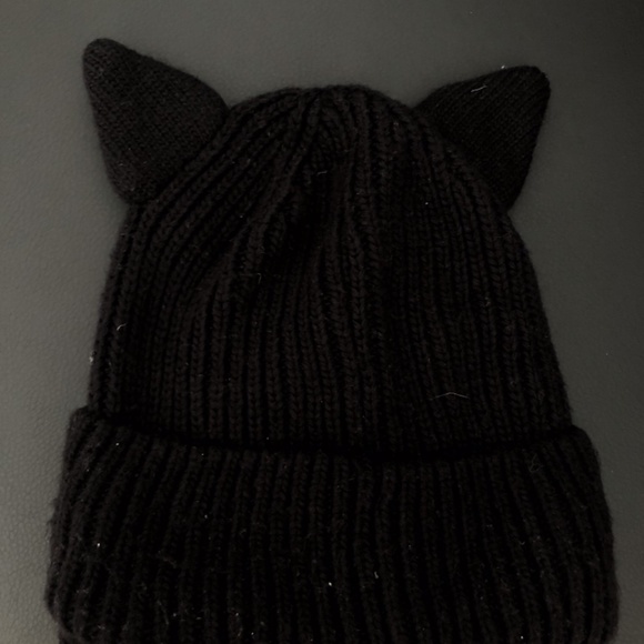 Topshop Rhinestone Cat Ears Beanie - Picture 3 of 5